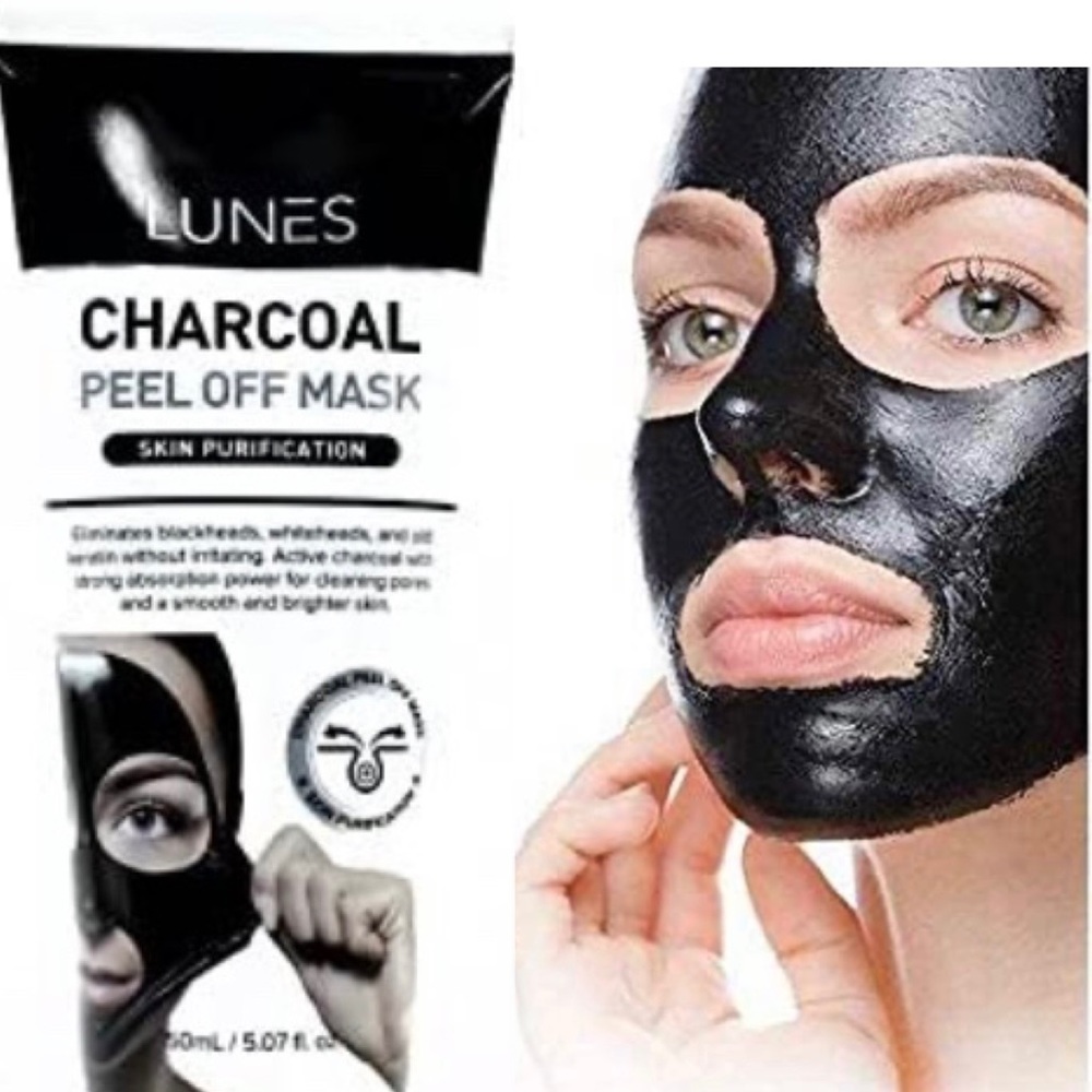 LUNES CHARCOAL PEEL OFF MASK SKIN PURIFICATION
